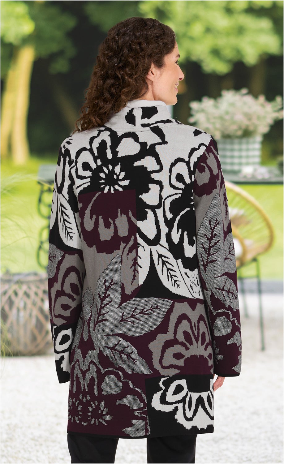 Baumwoll-Mix-Strickjacke