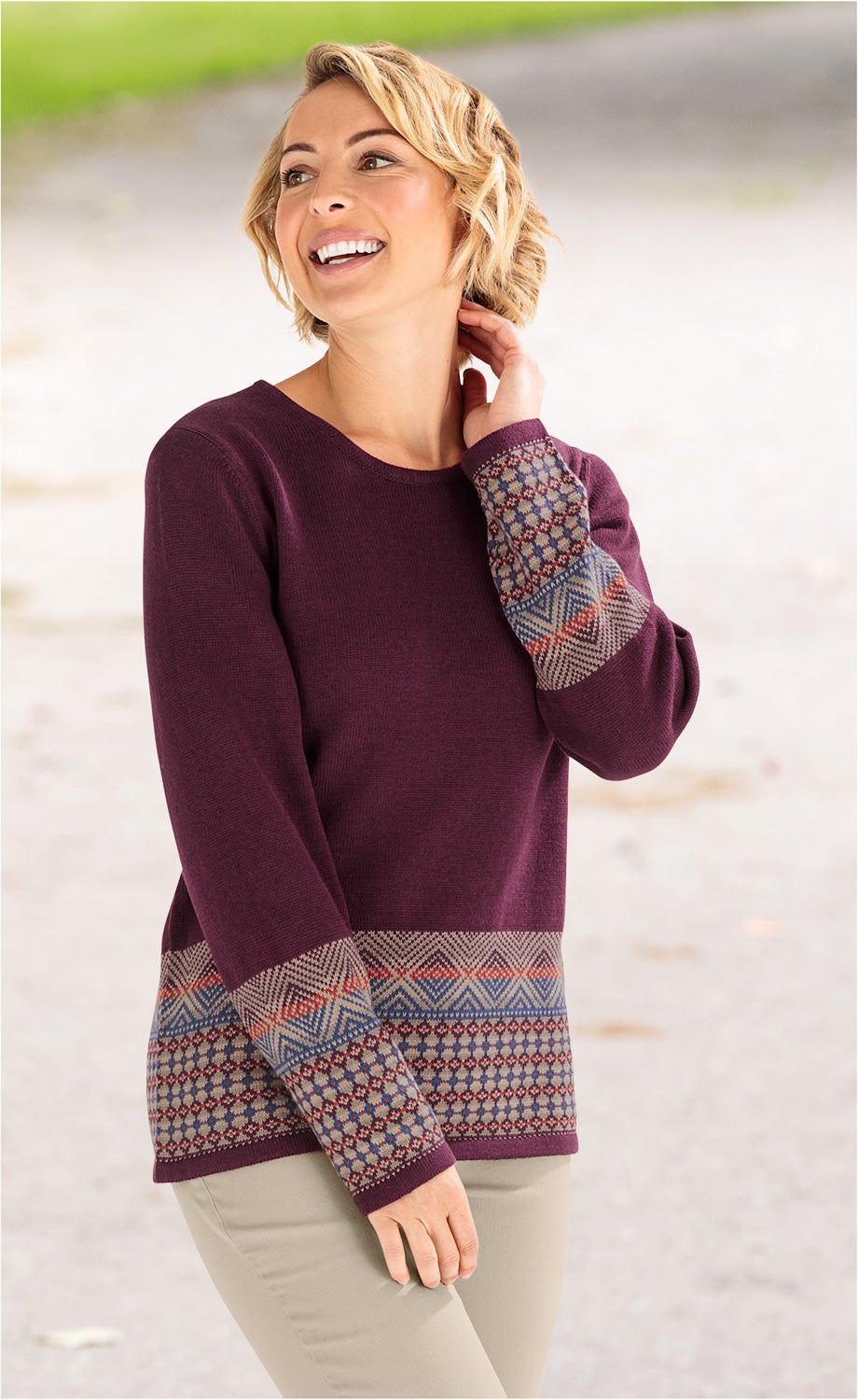 Baumwoll-Mix-Pullover