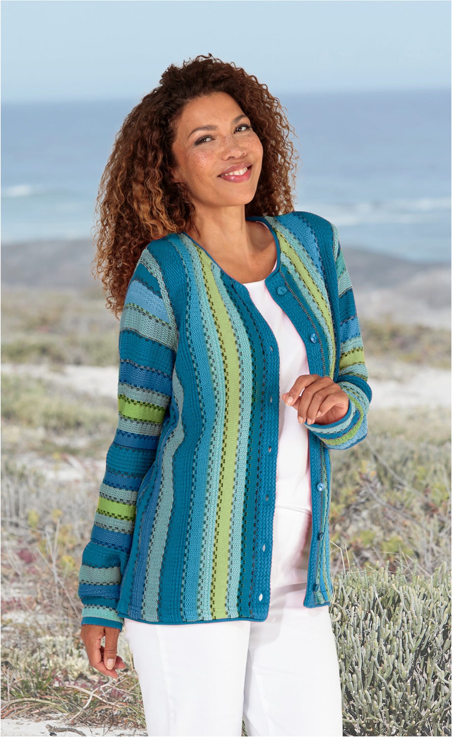 Baumwoll-Strickjacke