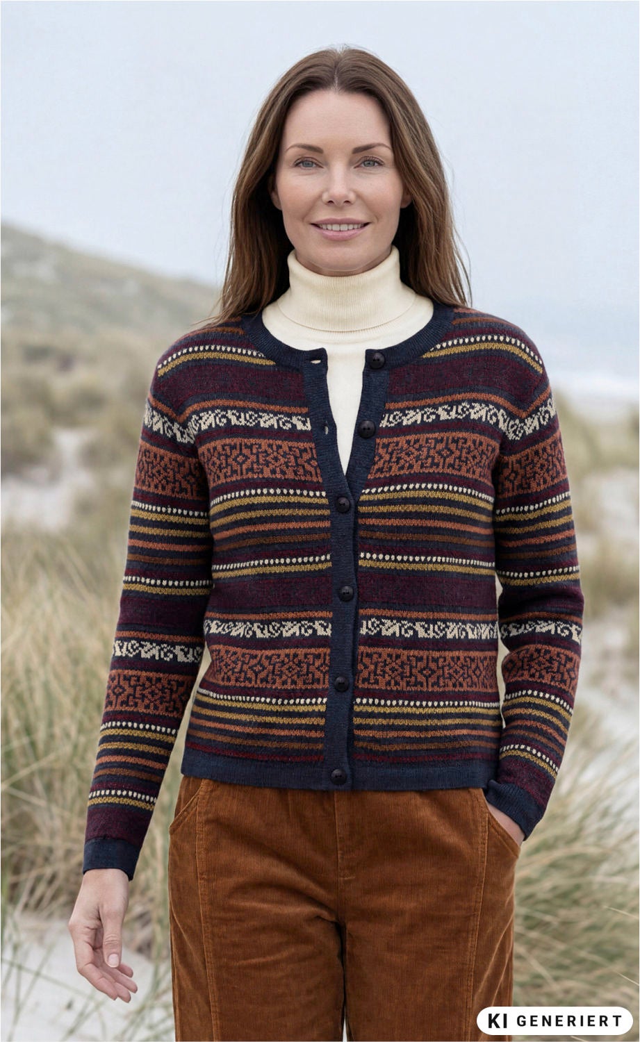 Alpaka-Strickjacke