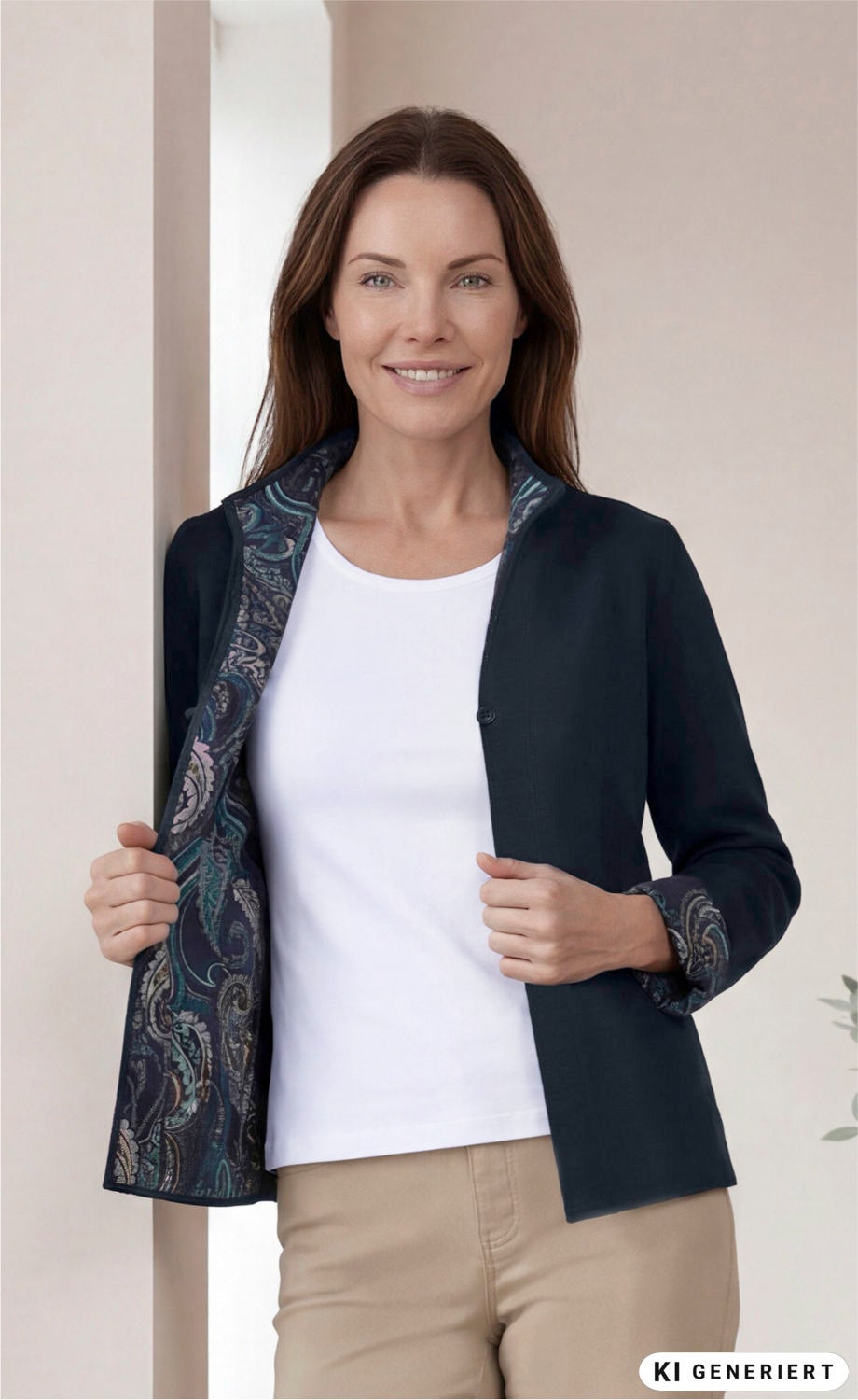 Baumwoll-Mix-Strickjacke