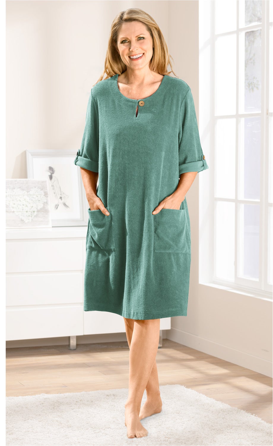 Baumwoll-Badekleid