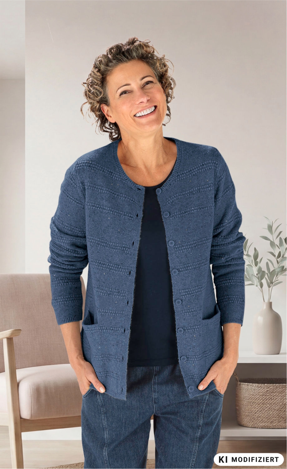 Yak-Mix-Strickjacke