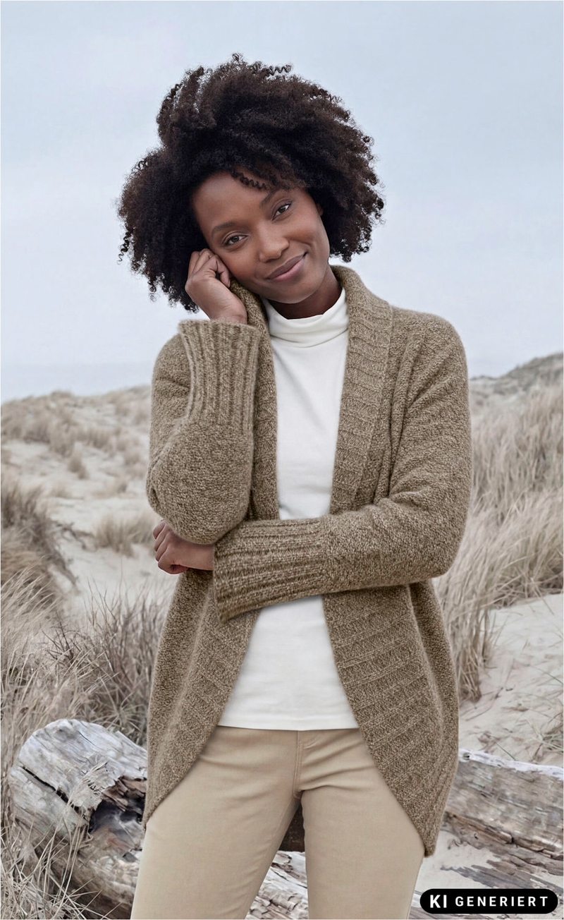 Merino-Mix-Strickjacke