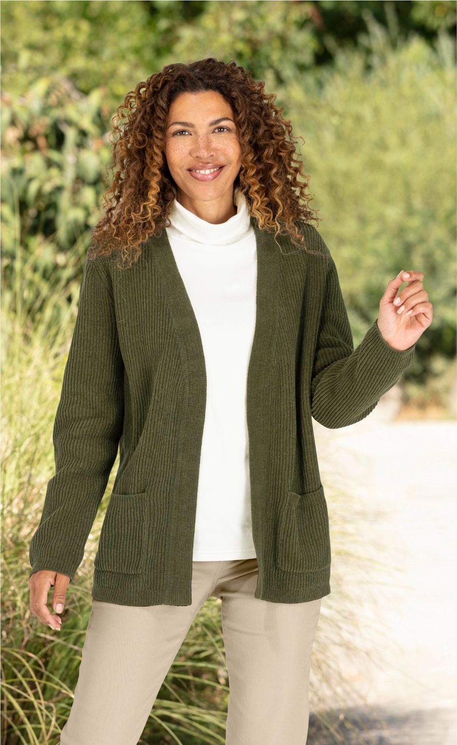 Baumwoll-Strickjacke