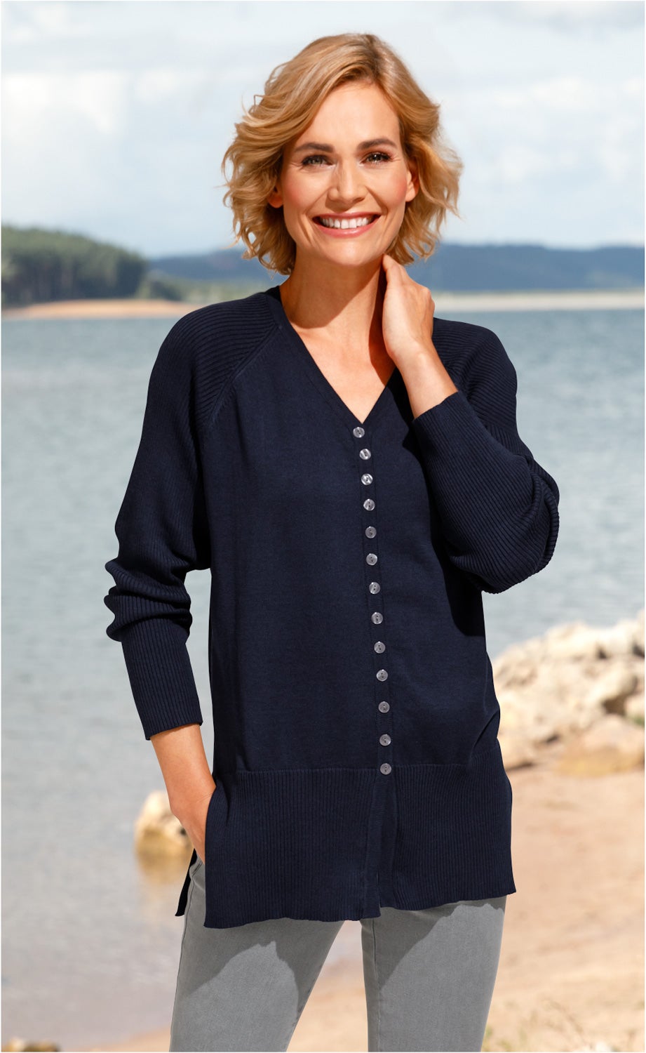 Baumwoll-Mix-Pullover