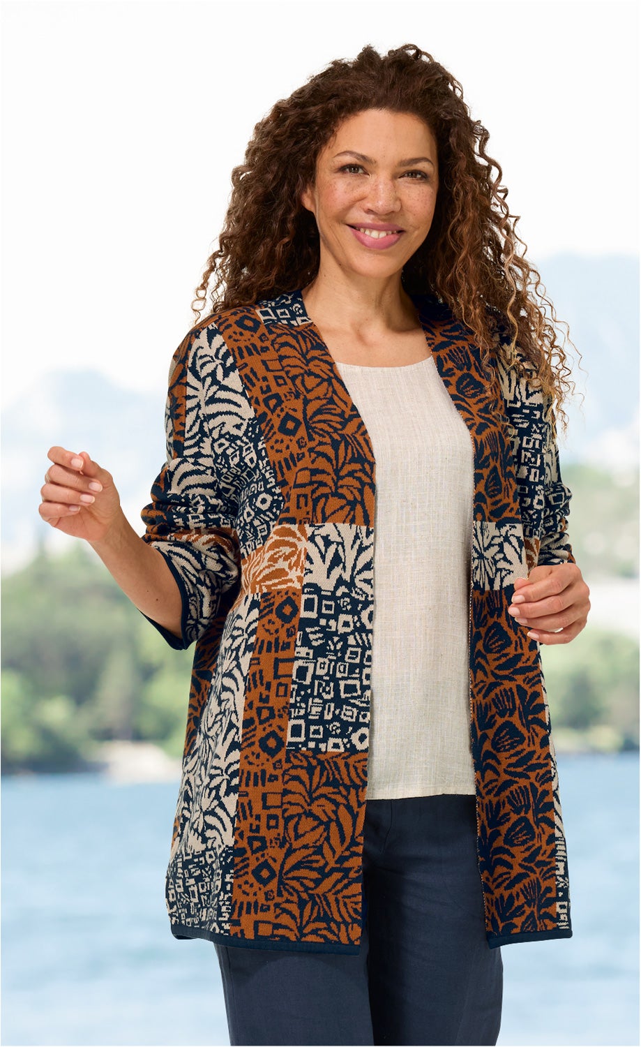Baumwoll-Strickjacke