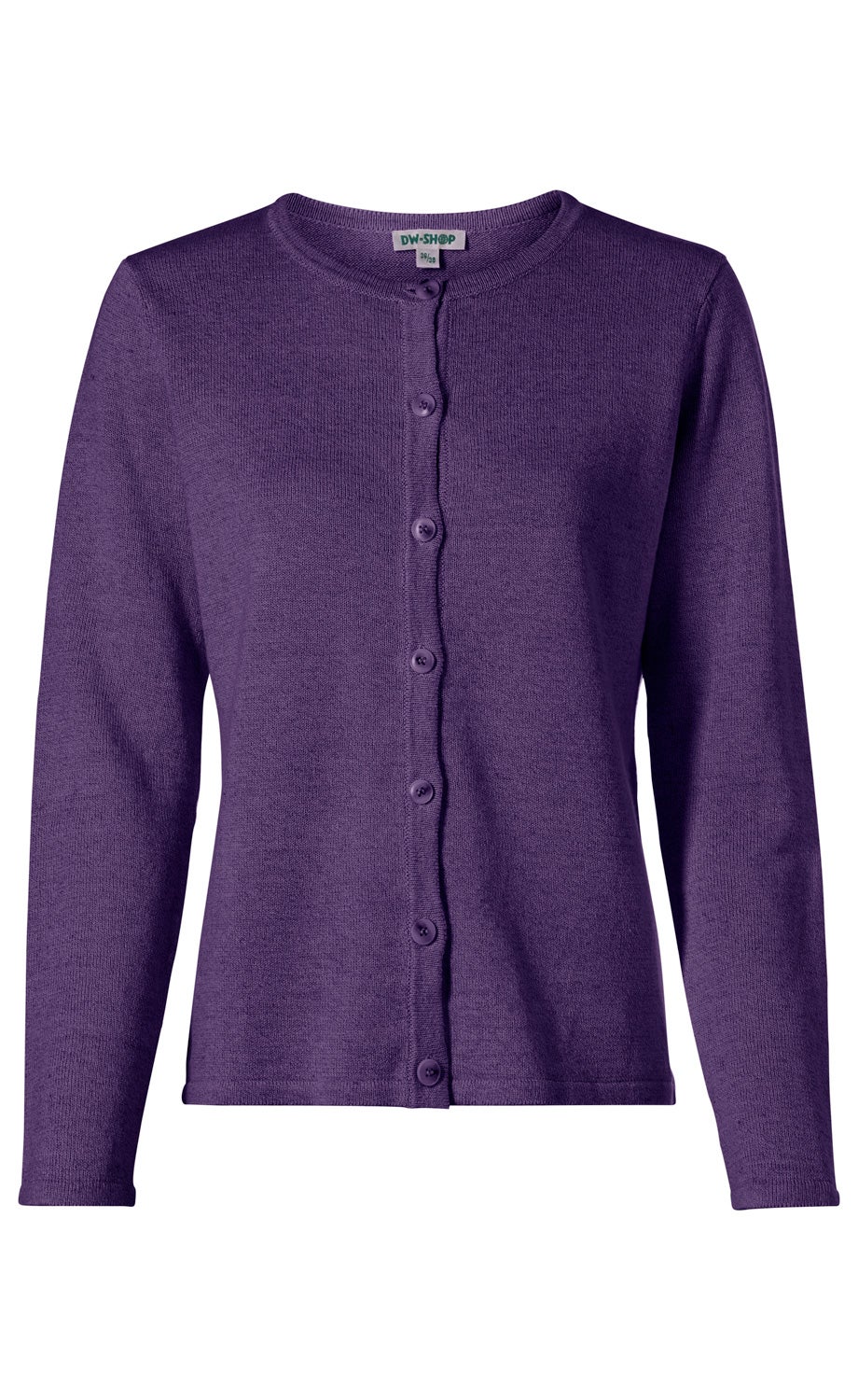 Leinen-Mix-Strickjacke