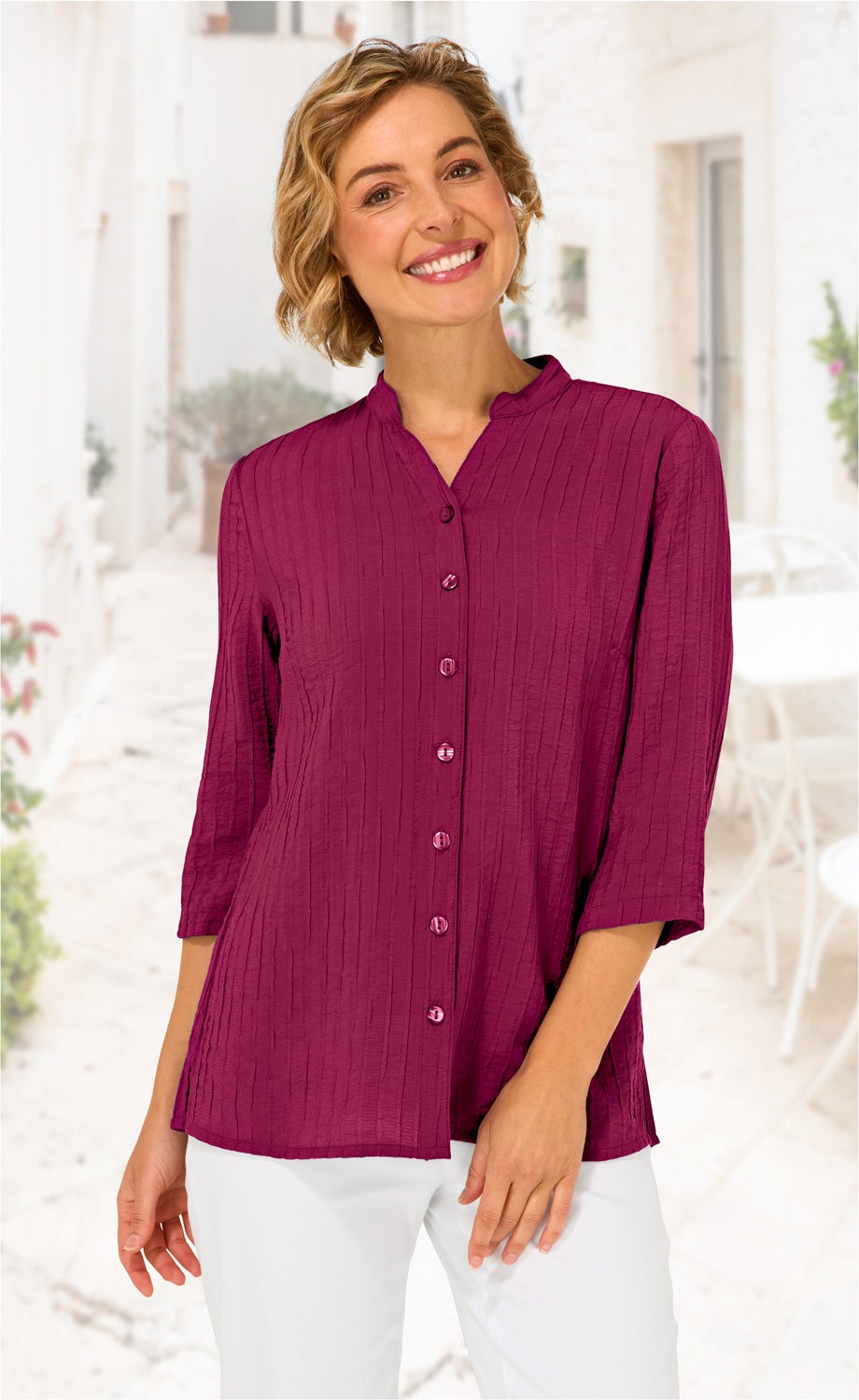 Viskose-Mix-Bluse