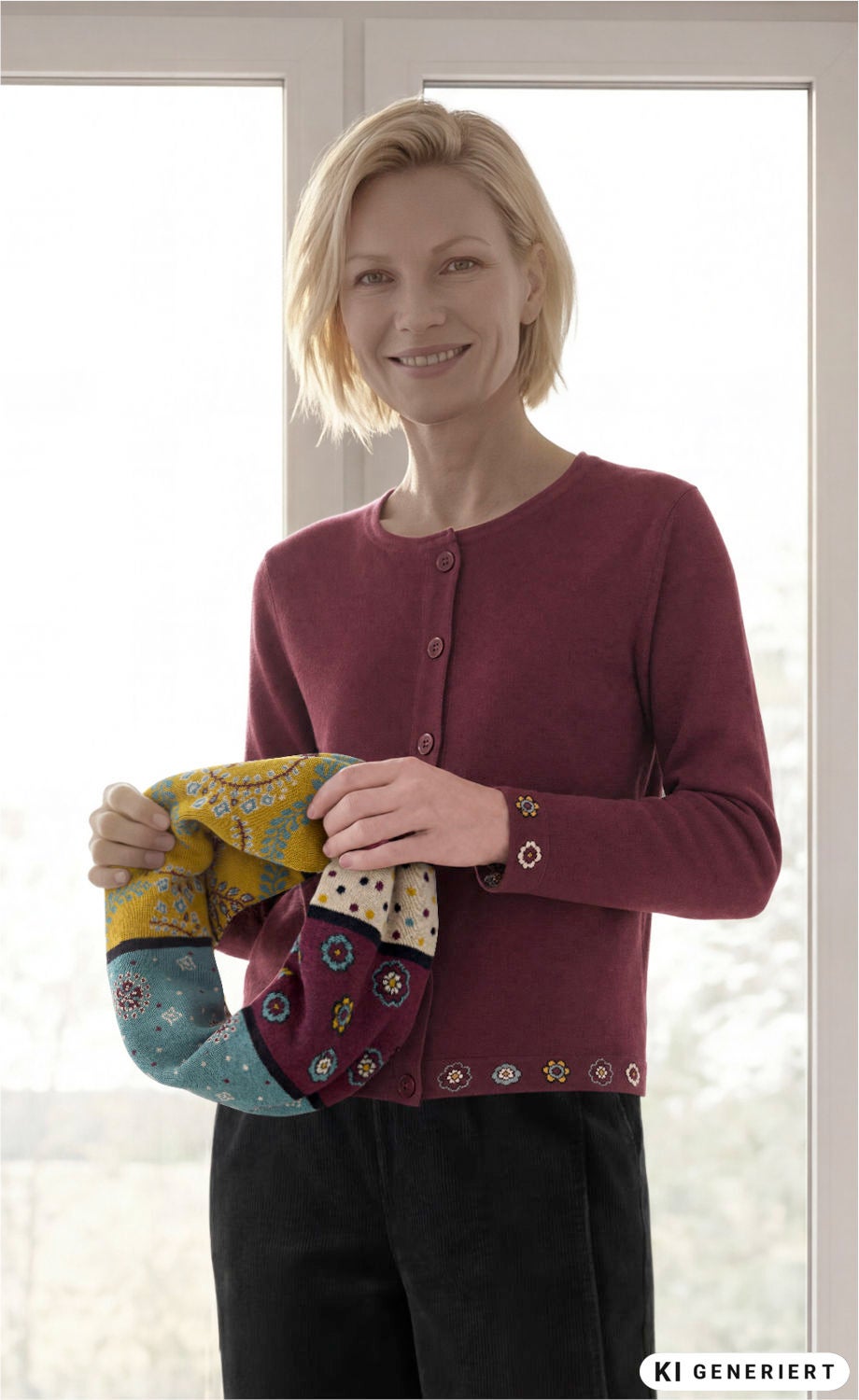 Baumwoll-Strickjacke