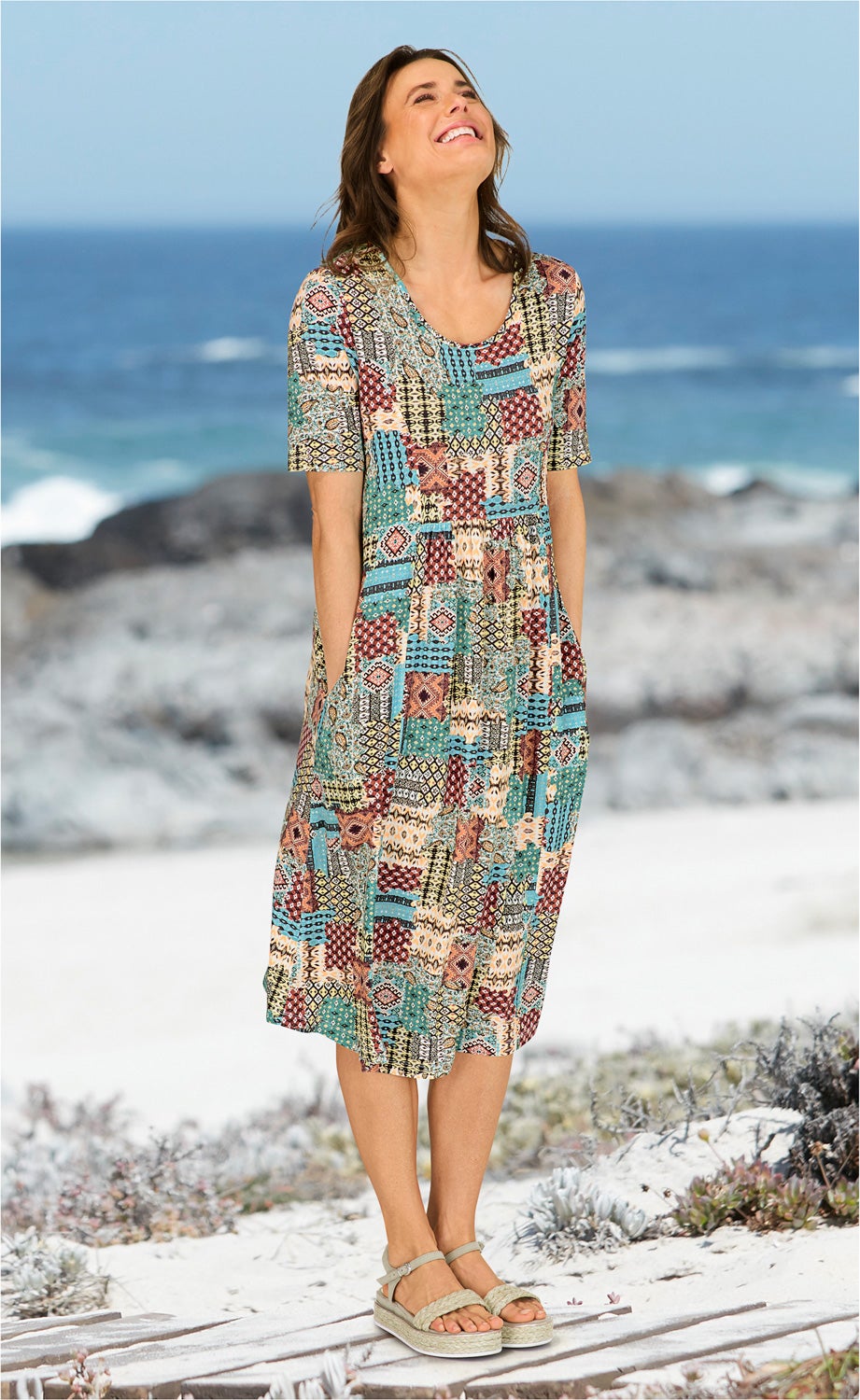 Viskose-Mix-Kleid