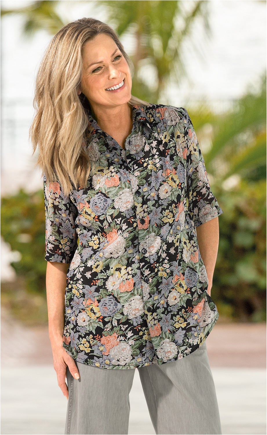 Viskose-Mix-Bluse