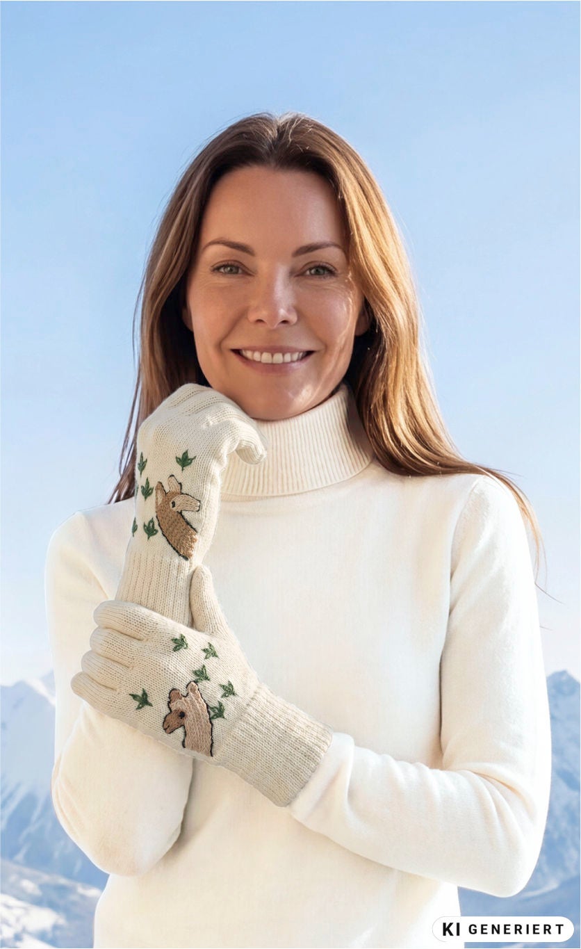 Alpaka-Handschuhe