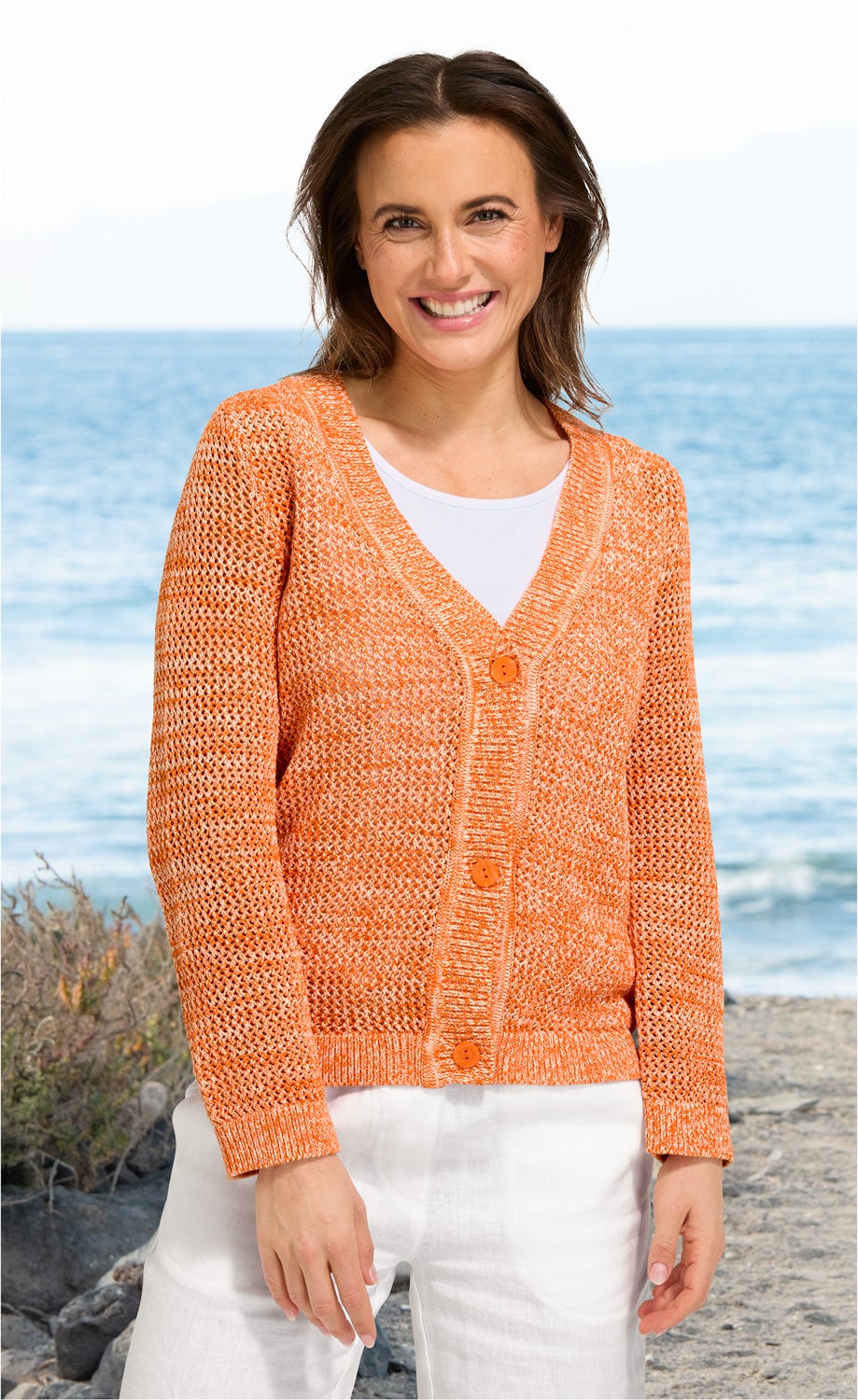 Baumwoll-Strickjacke