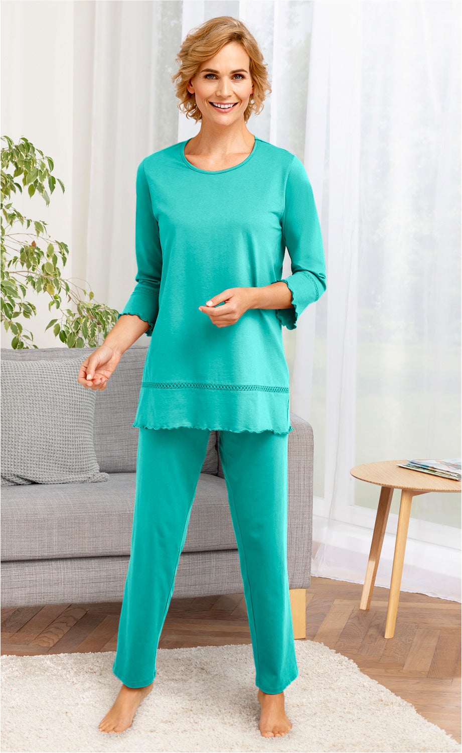 Baumwoll-Pyjama