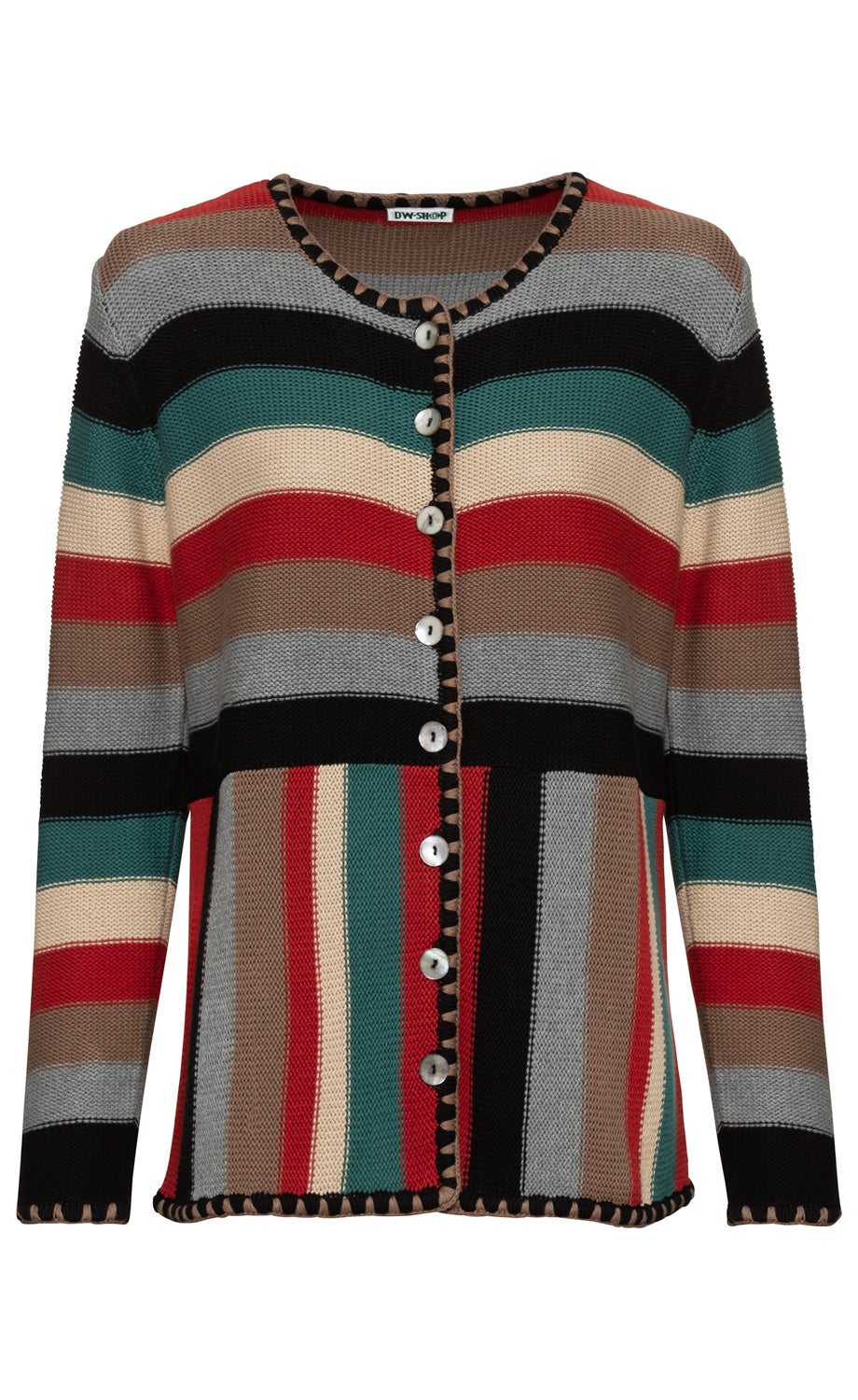 Baumwoll-Strickjacke