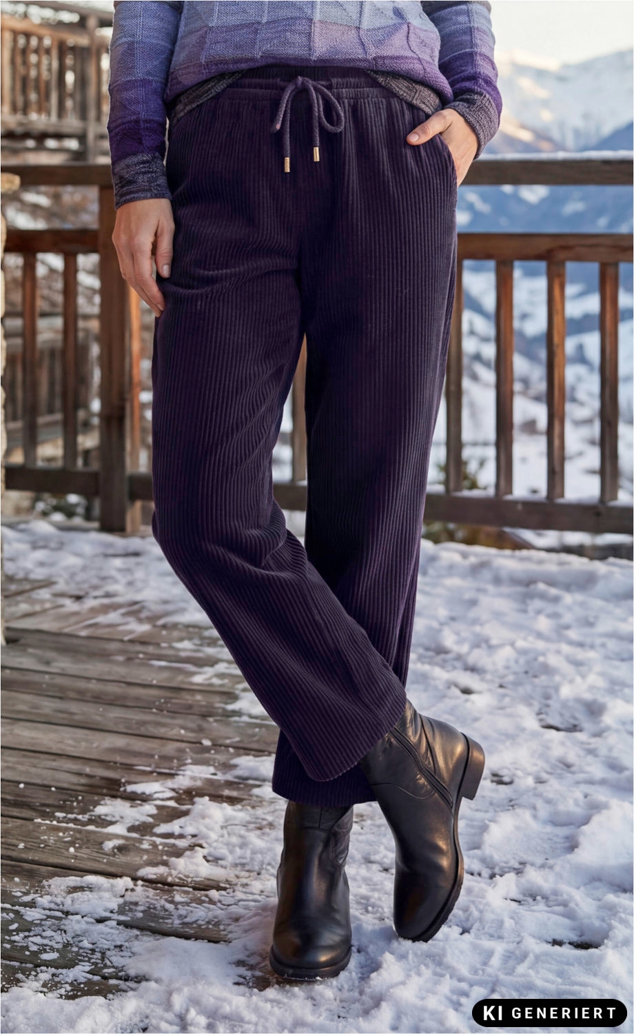 Baumwoll-Cord-Hose