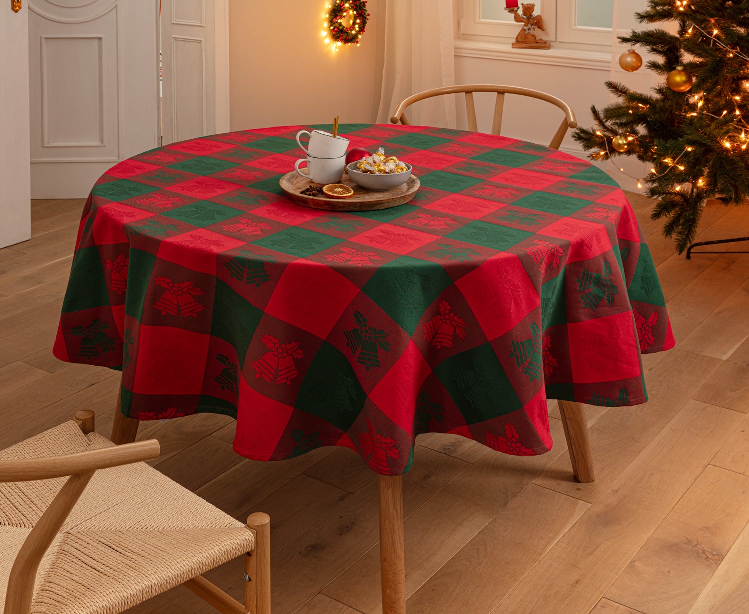 Baumwoll-Tischdecke 90x90