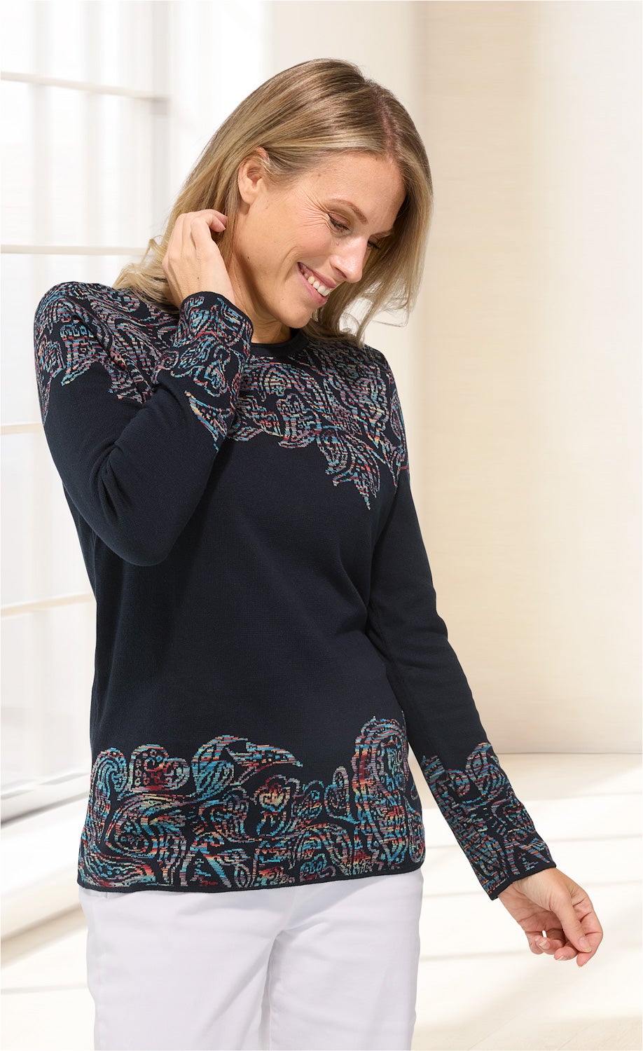 Baumwoll-Pullover