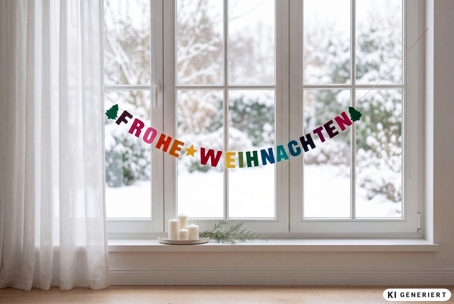 Filz-Girlande