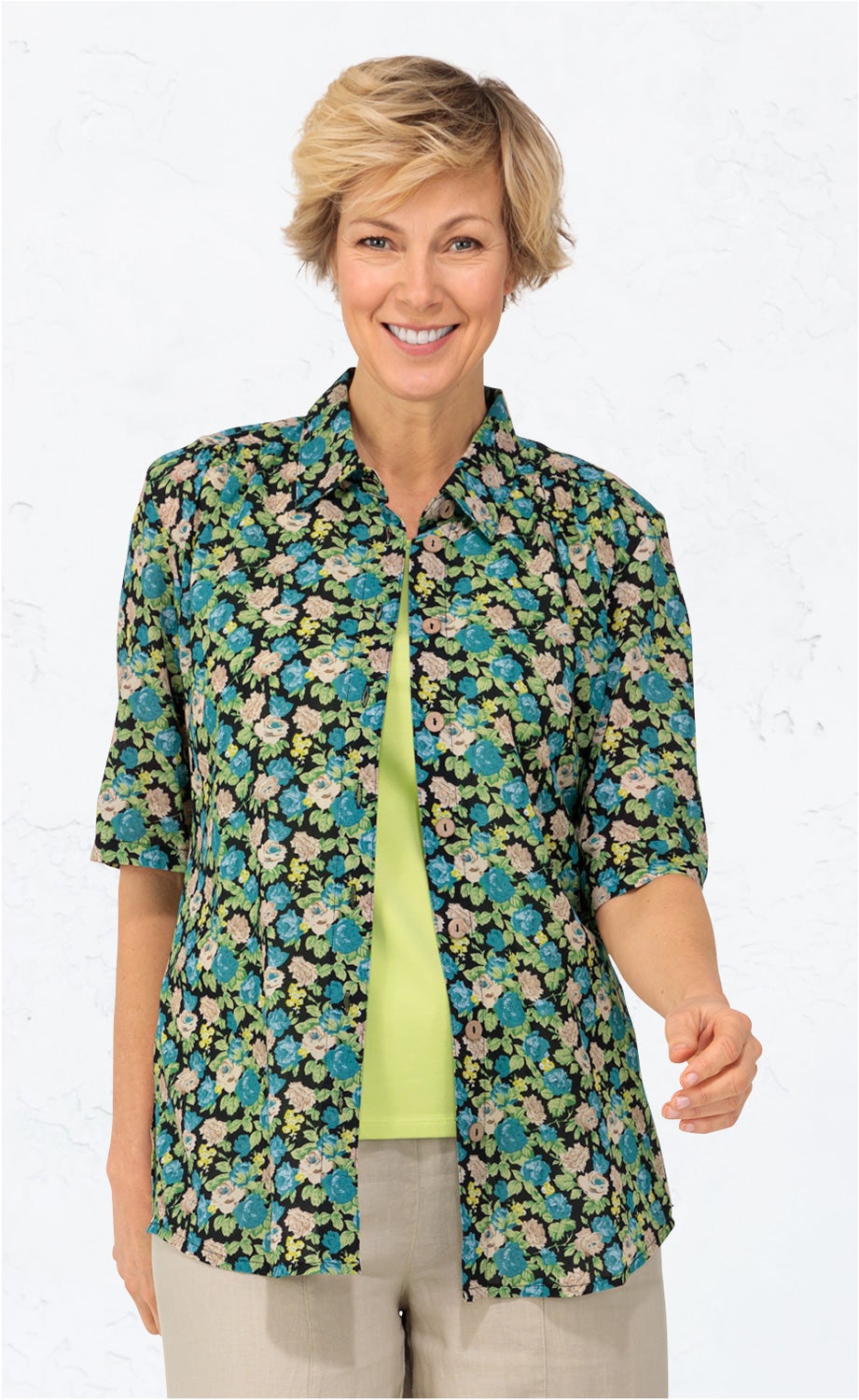 Viskose-Mix-Bluse