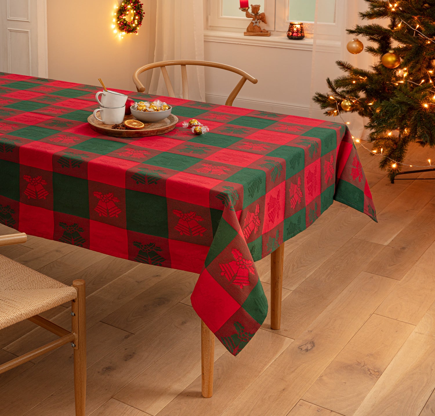Baumwoll-Tischdecke 90x90