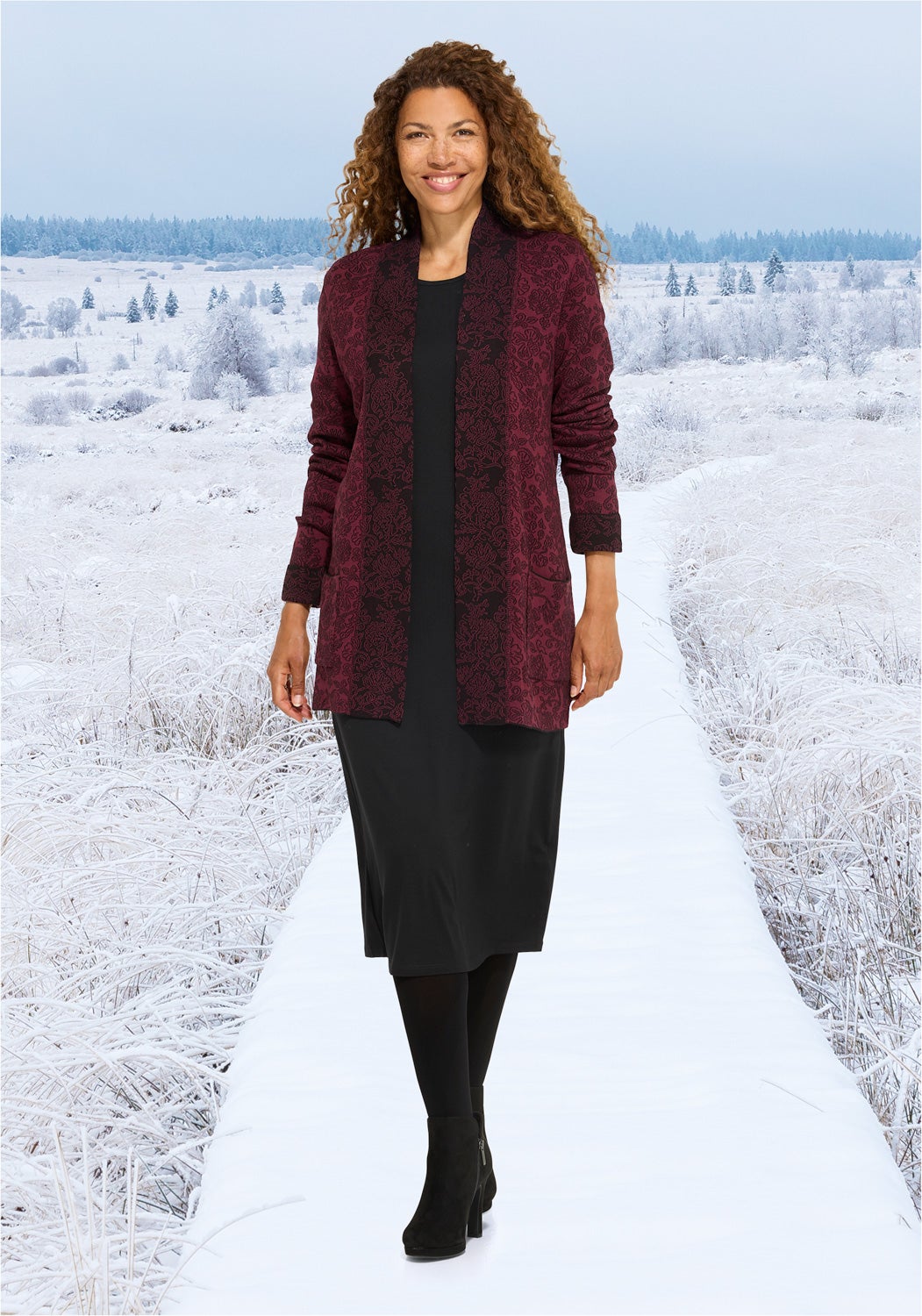 Baumwoll-Strickjacke