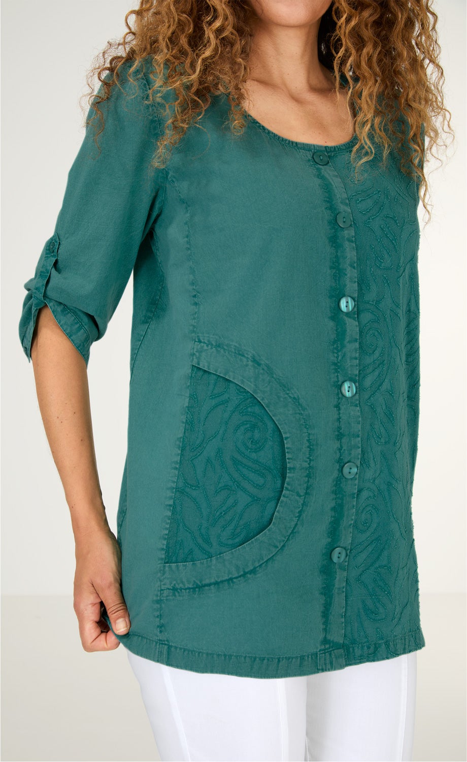 Baumwoll-Bluse