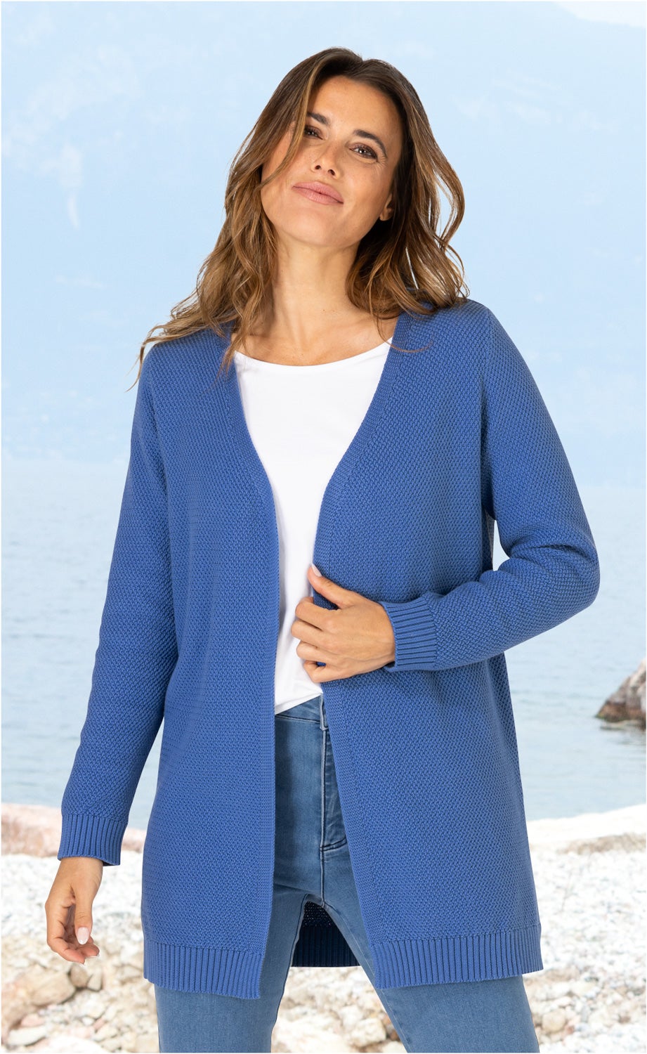 Baumwoll-Strickjacke