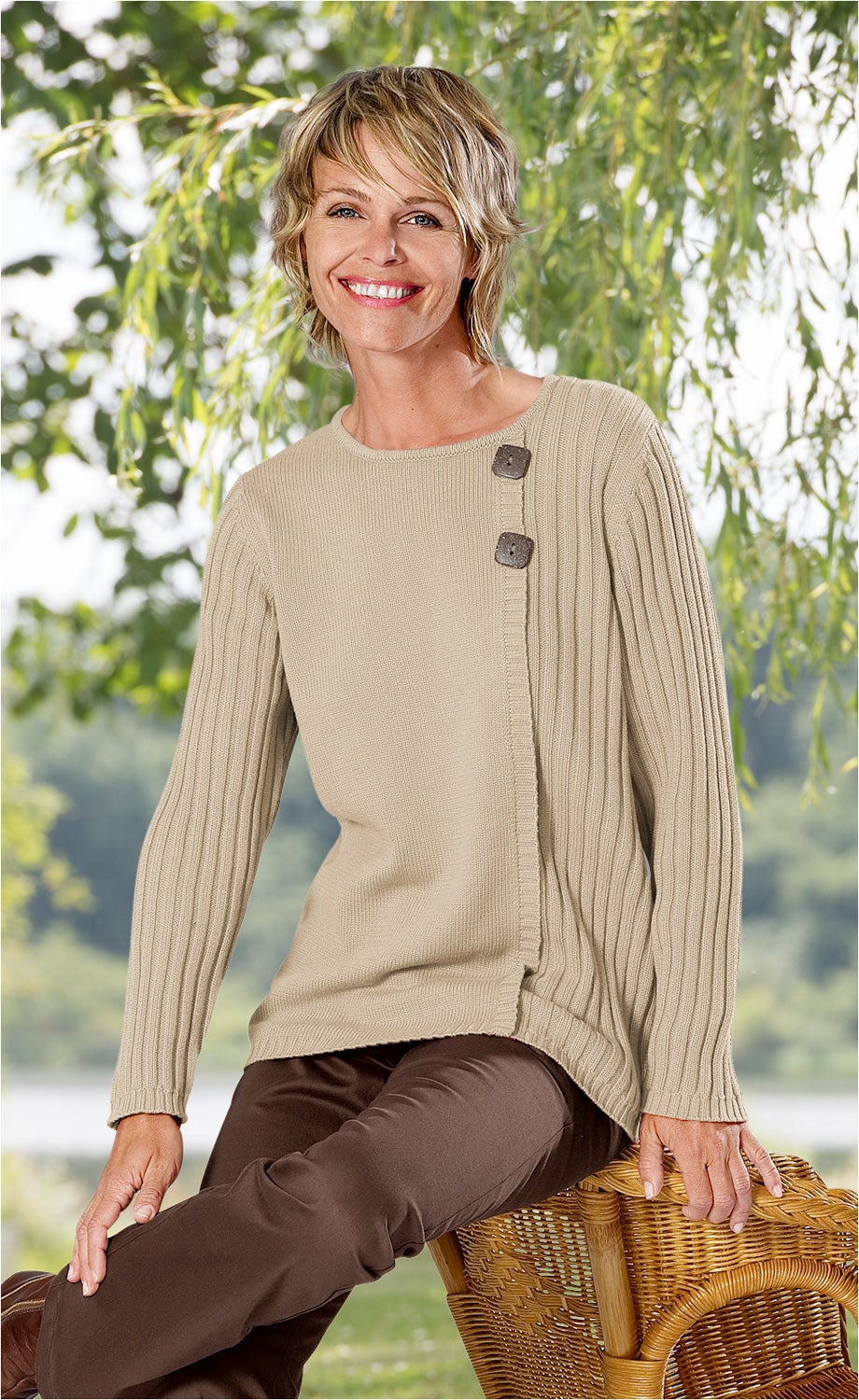 Baumwoll-Pullover