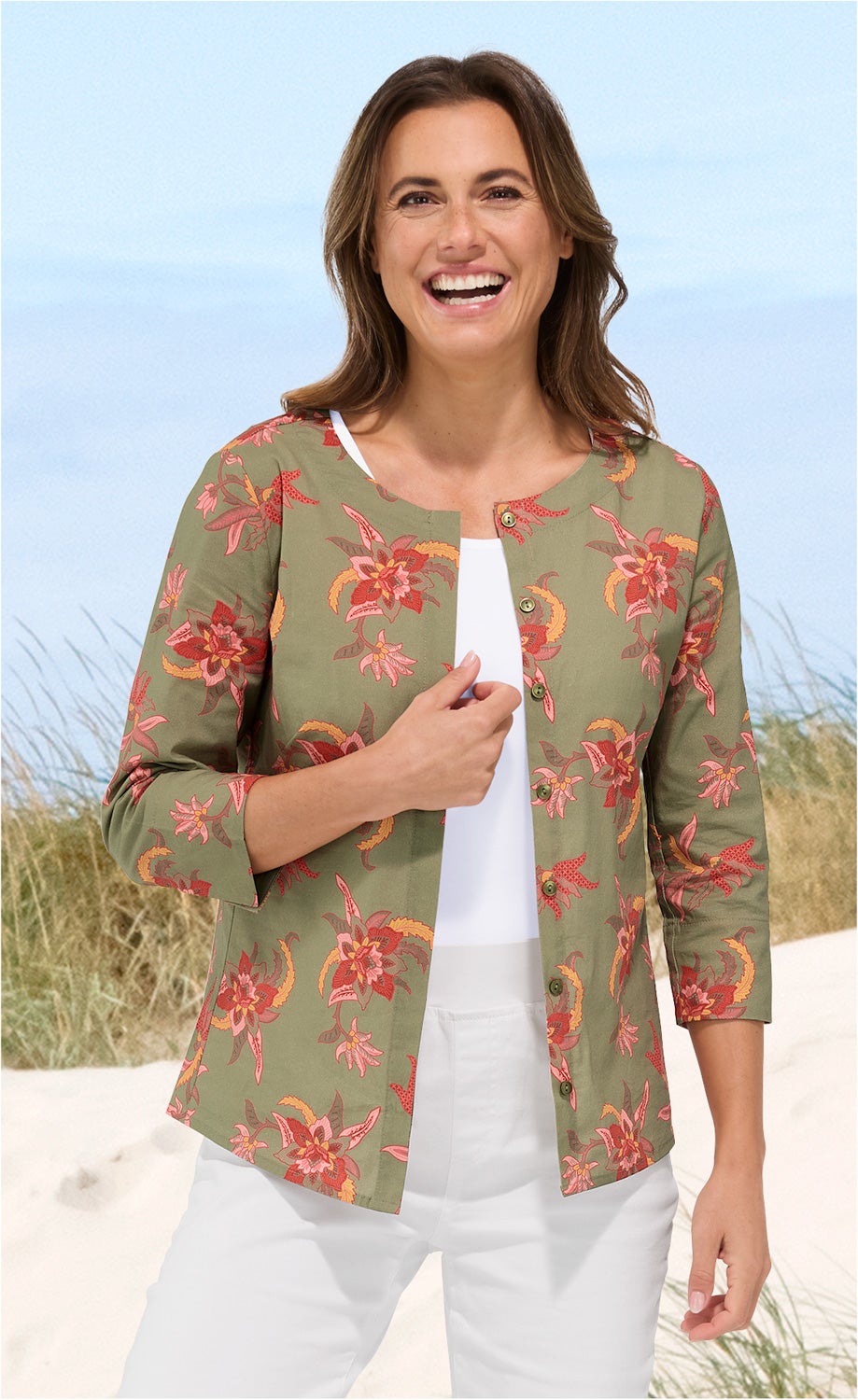 Baumwoll-Mix-Bluse