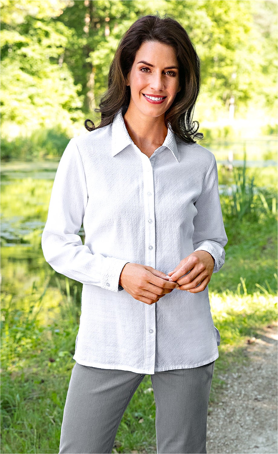 Baumwoll-Mix-Bluse