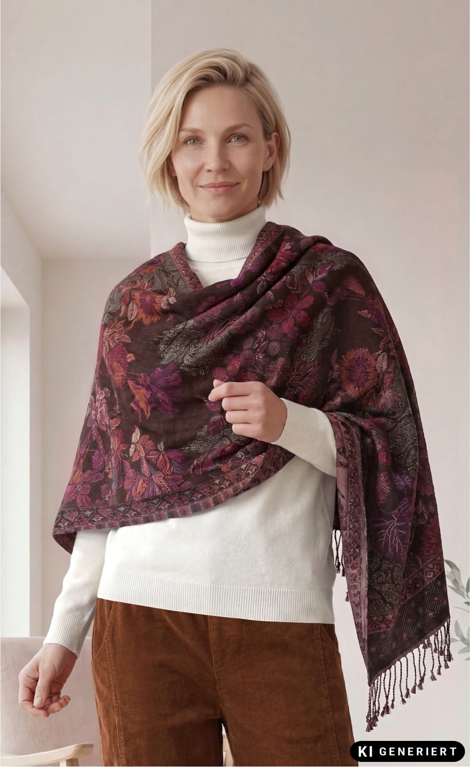 Jacquard-Schal 180x70