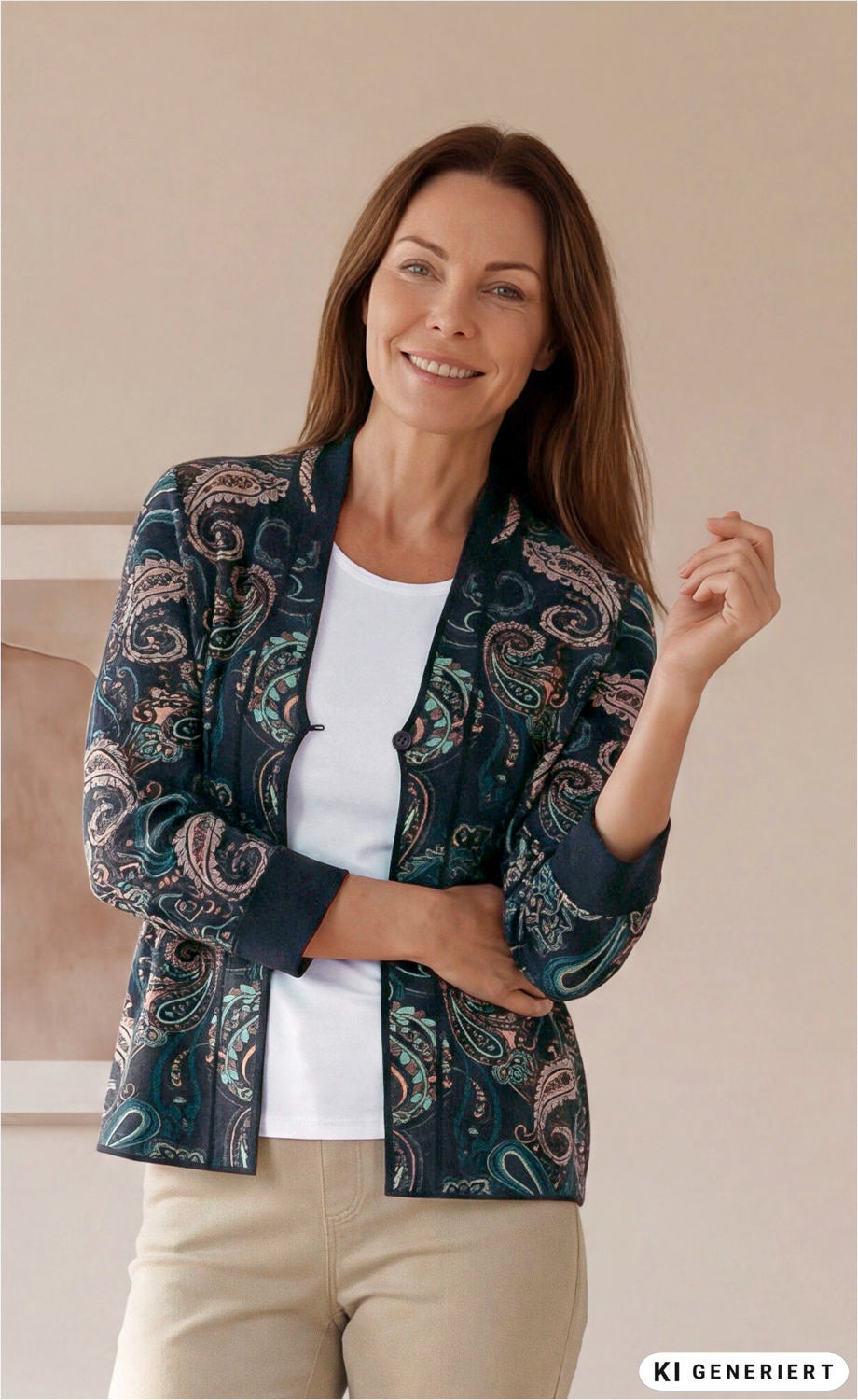 Baumwoll-Mix-Strickjacke