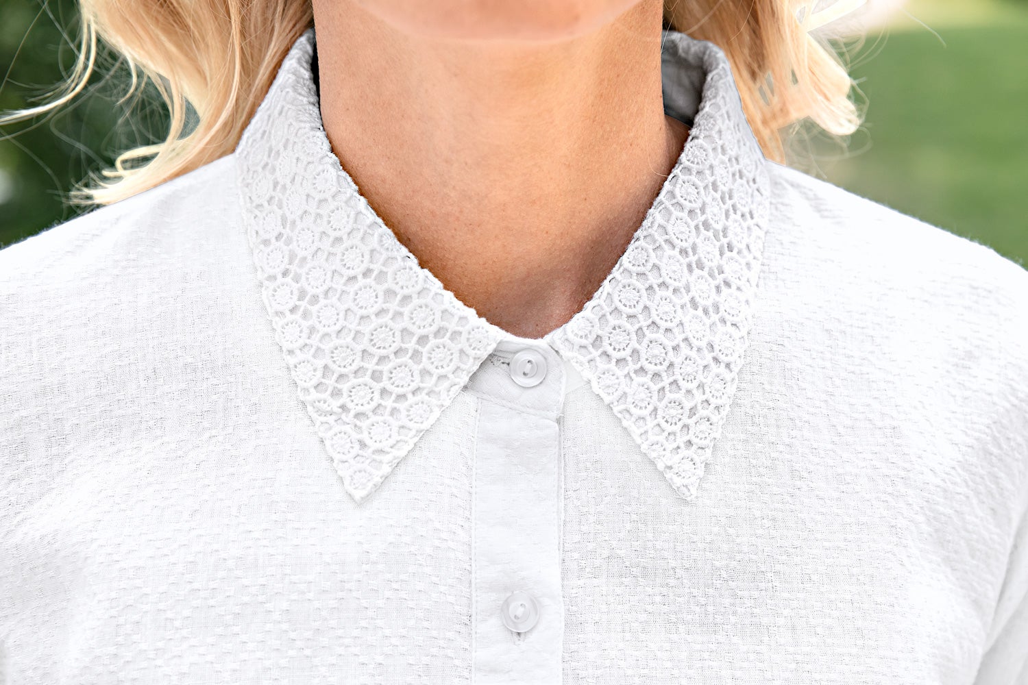 Baumwoll-Mix-Bluse