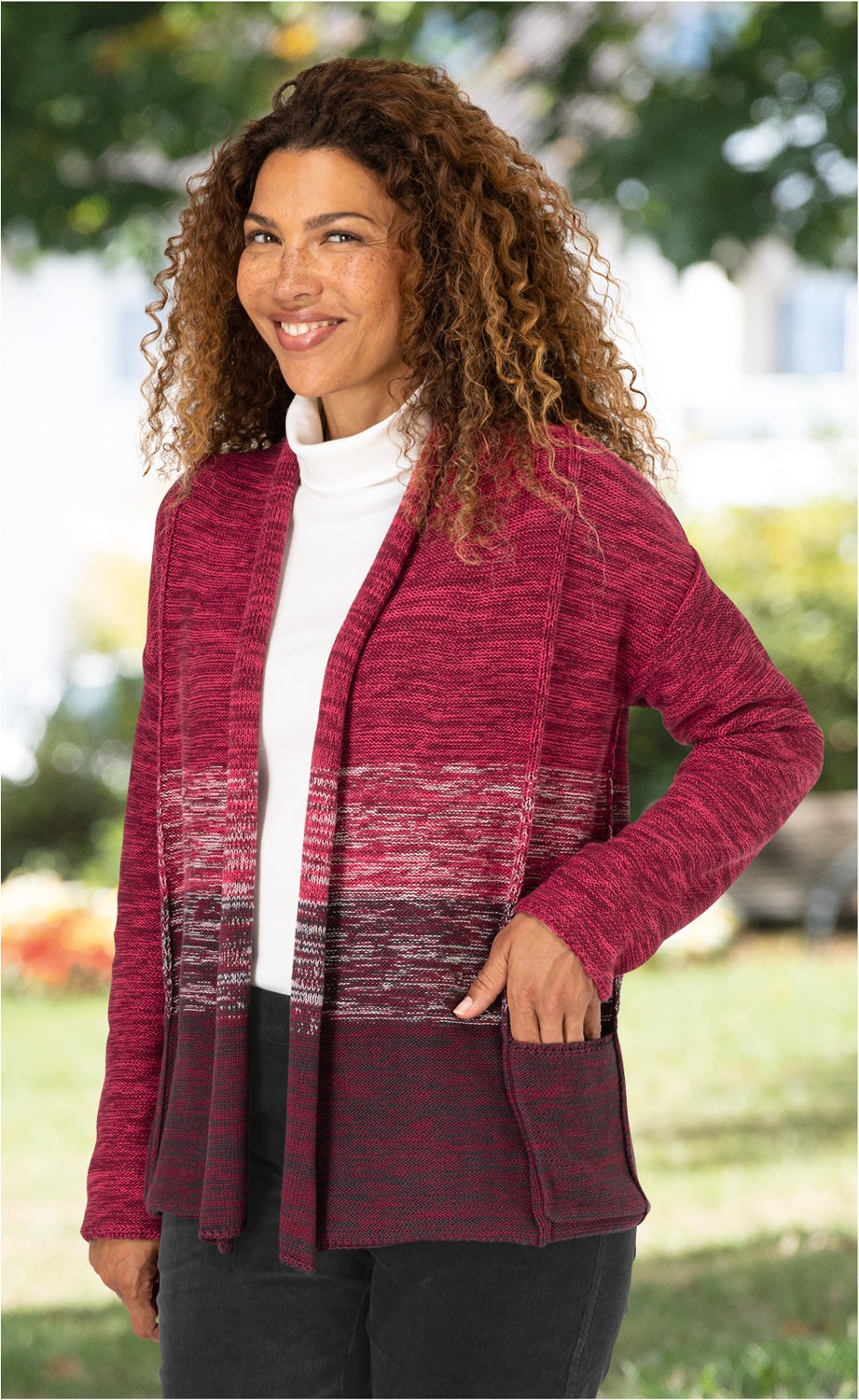 Baumwoll-Strickjacke