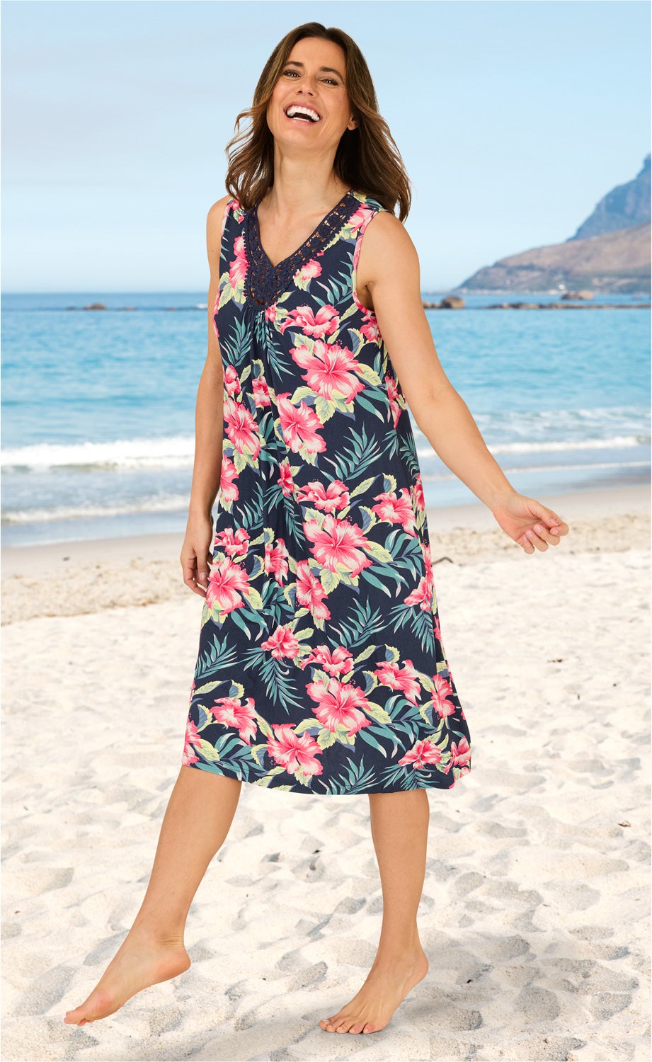 Viskose-Mix-Kleid