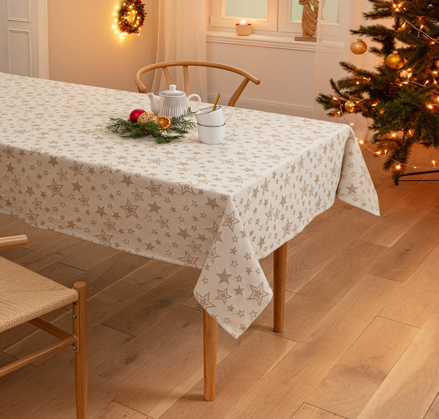Baumwoll-Tischdecke 90x90