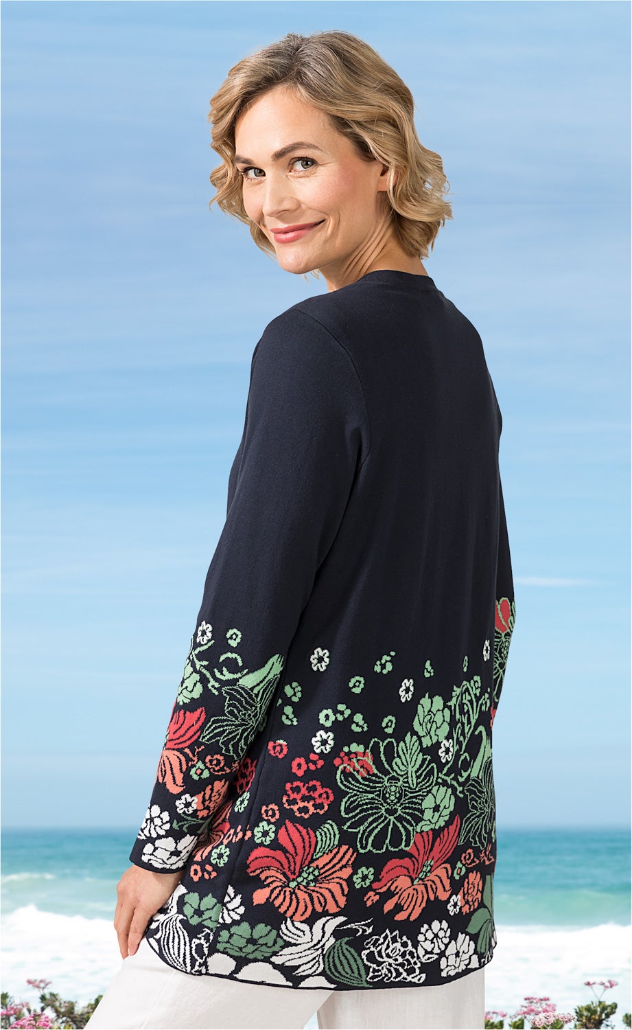 Baumwoll-Strickjacke