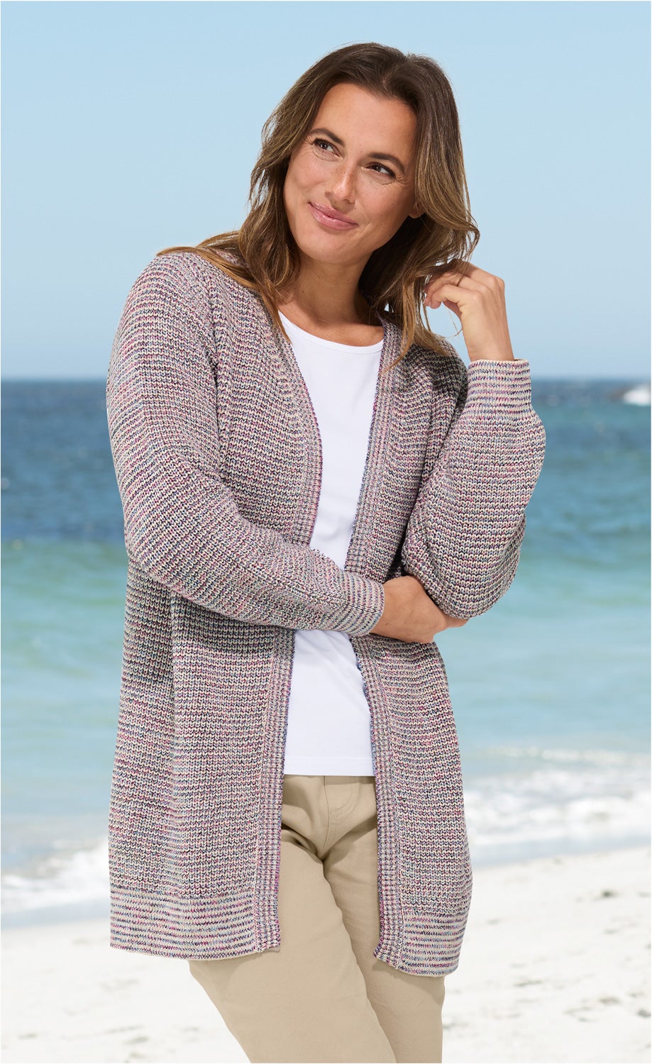 Baumwoll-Strickjacke