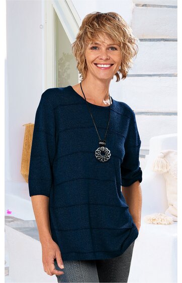 Leinen-Mix-Pullover 