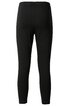 Schwarze Leggings ohne Muster, elastischer Taillenbund, enganliegend, knöchellang