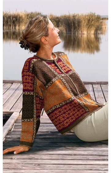 Alpaka-Strickjacke 