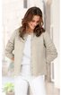Leinen-Mix-Strickjacke 