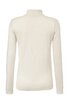 Langärmliges Rollkragenoberteil in cremeweiß, uni, schmale Passform, gerade geschnitten, ohne sichtbare Verzierungen oder Muster
