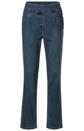 Dunkelblaue Jeanshose mit geradem Schnitt