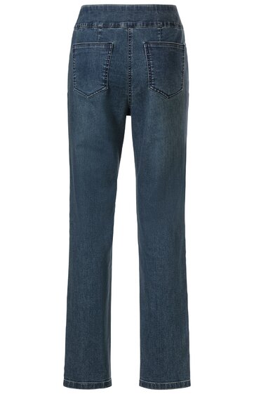 Blaue Jeans von hinten