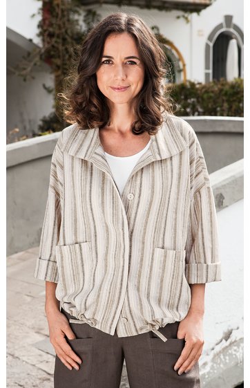 Leinen-Mix Jacke