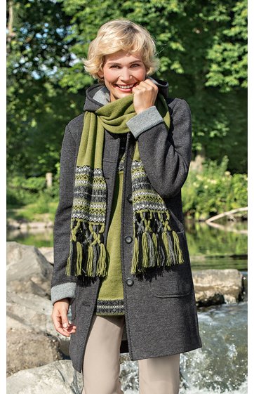 Jacke aus Misch-Gewebe