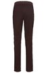 Hose, dunkelbraun, ohne Muster, mit elastischem Bund, gerade geschnitten, ohne sichtbare Taschen oder Verschlüsse